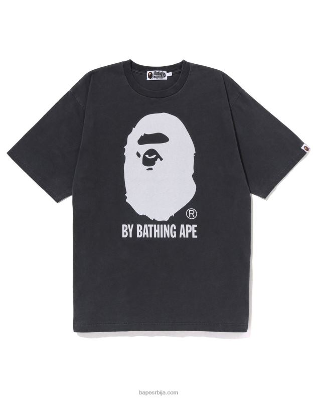црн мушкарци A Bathing Ape префарбан опуштеном мајицом J4280250
