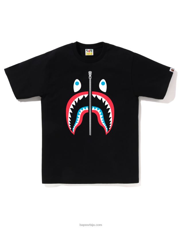 црн мушкарци A Bathing Ape боје ајкула мајица J428026