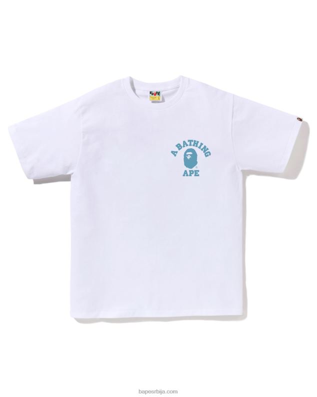 бео мушкарци A Bathing Ape хонеицомб цамо колеџ атс тее J4280266