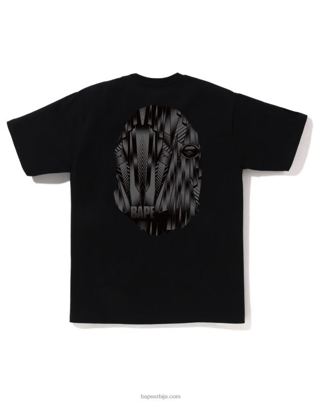 црн мушкарци A Bathing Ape спеед рацер велика мајица за главу J4280268