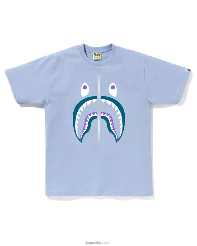 светло плава мушкарци A Bathing Ape боје ајкула мајица J428027