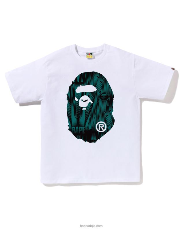 бео мушкарци A Bathing Ape спеед рацер велика мајица за главу J4280270