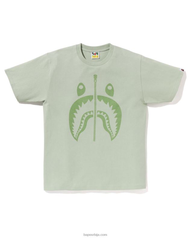 светло зелена мушкарци A Bathing Ape пигмент ајкула мајица J4280281