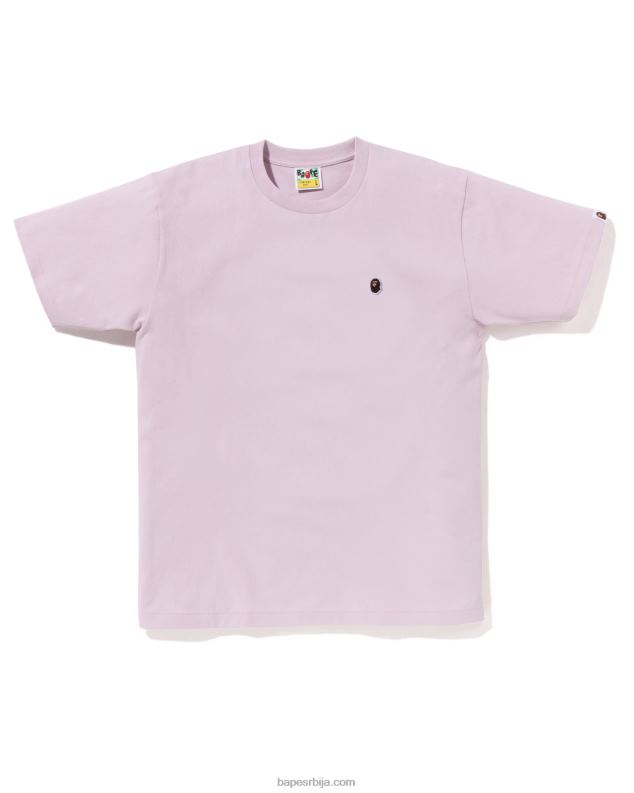 пастелно лила мушкарци A Bathing Ape хеад оне поинт тее J428034