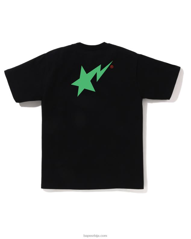 црн мушкарци A Bathing Ape боје лого мајица J428040