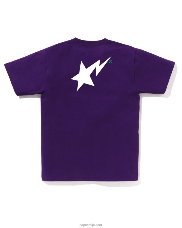 љубичаста мушкарци A Bathing Ape боје лого мајица J428042