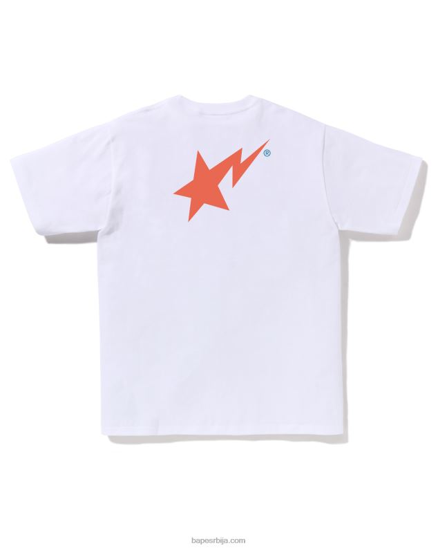 бео мушкарци A Bathing Ape боје лого мајица J428043