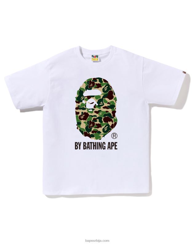 бео мушкарци A Bathing Ape абц цамо би купање мајице J428063