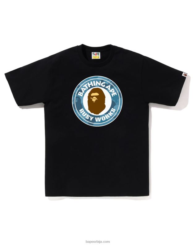 црн мушкарци A Bathing Ape саћа цамо заузета ради тее J428066