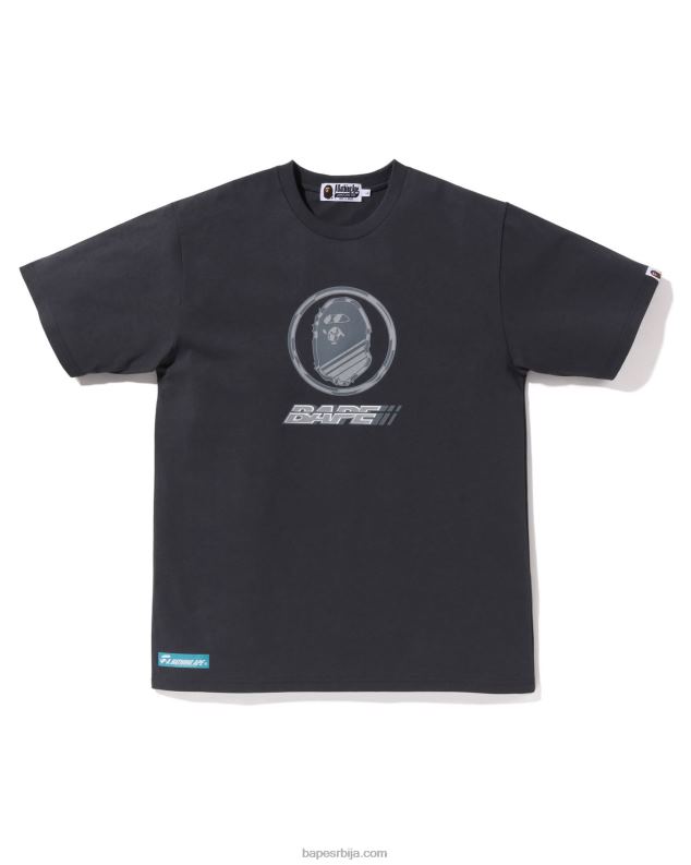 тамно сива мушкарци A Bathing Ape лого тее J42807