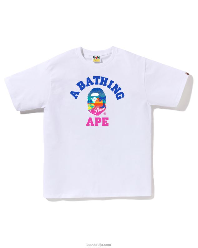 бео мушкарци A Bathing Ape сунсет беацх тее J428073
