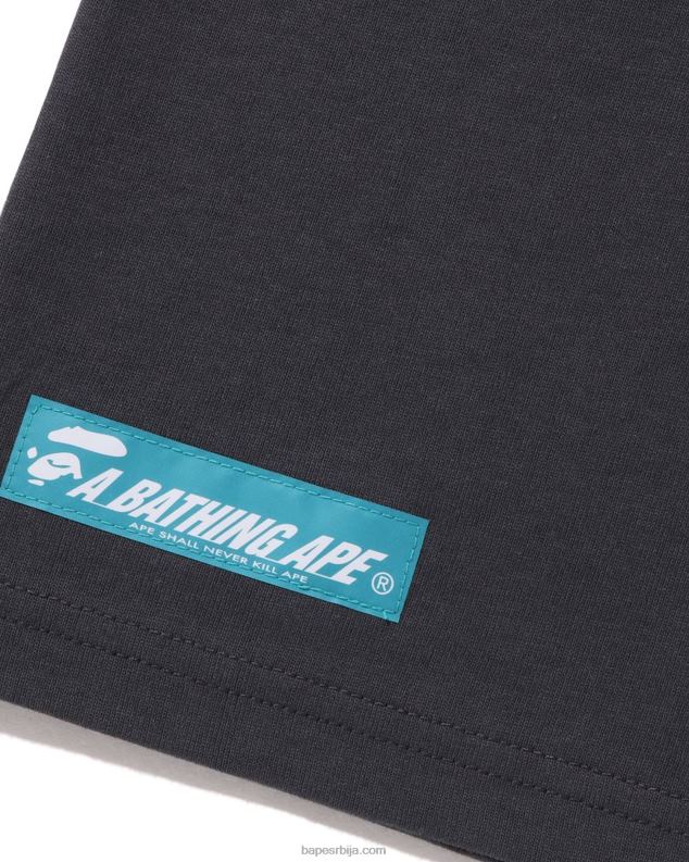 тамно сива мушкарци A Bathing Ape лого тее J42807