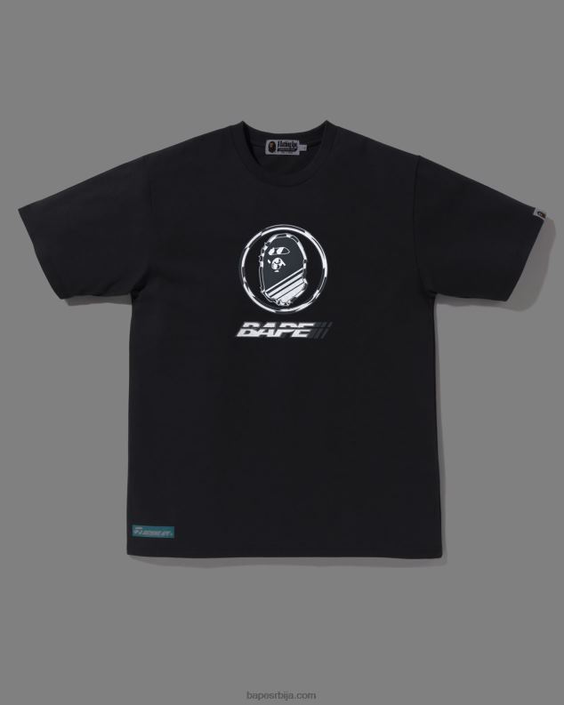 тамно сива мушкарци A Bathing Ape лого тее J42807