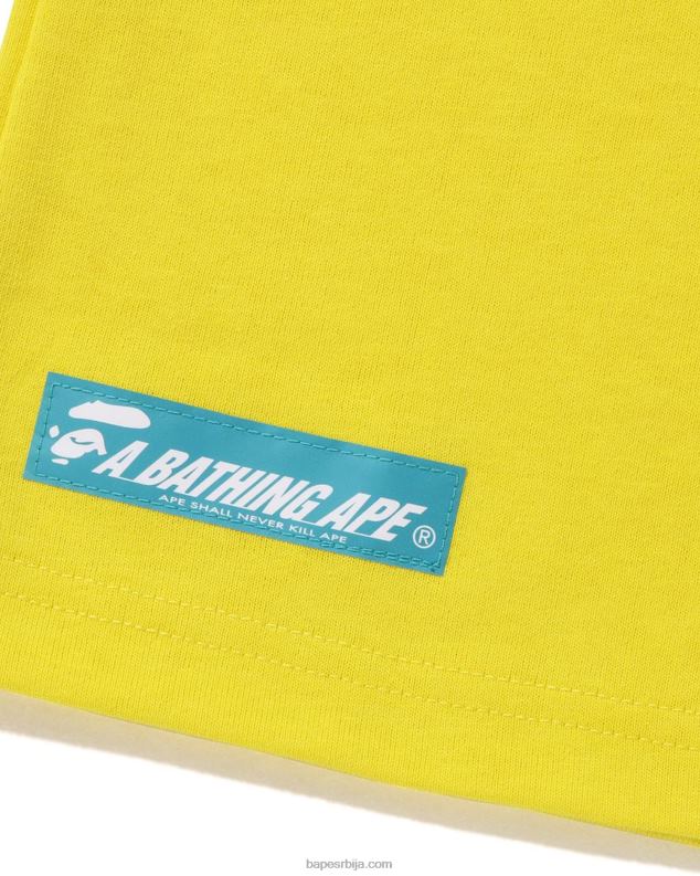 жута мушкарци A Bathing Ape лого тее J42808