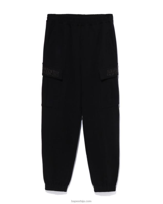 црн мушкарци A Bathing Ape Опуштене тренирке са 6 џепова J4280228