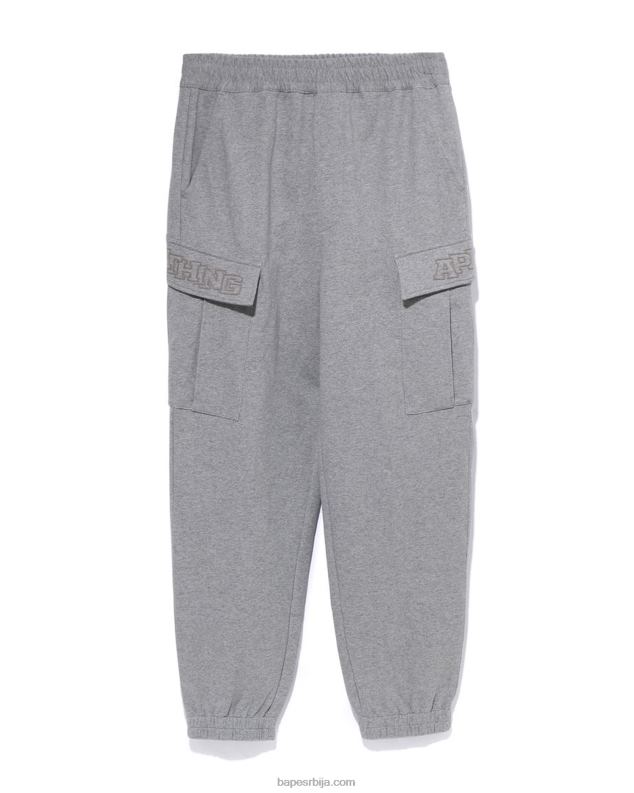 сива мушкарци A Bathing Ape Опуштене тренирке са 6 џепова J4280229