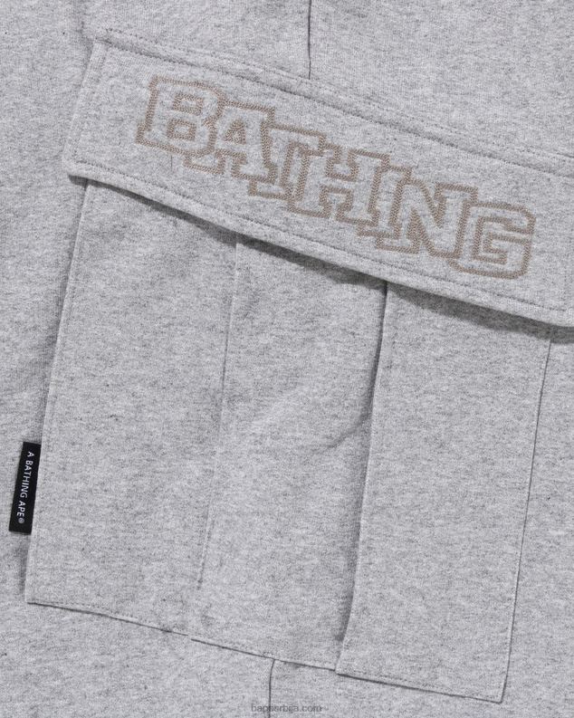 сива мушкарци A Bathing Ape Опуштене тренирке са 6 џепова J4280229