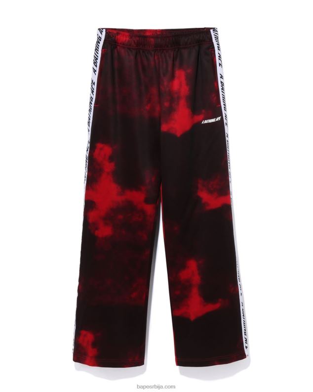 јарко црвена мушкарци A Bathing Ape тие дие панталоне J4280239