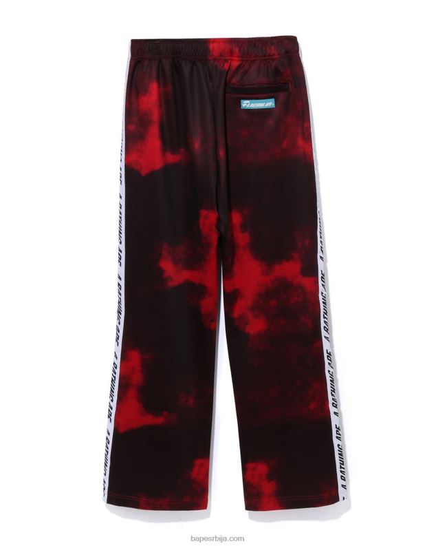 јарко црвена мушкарци A Bathing Ape тие дие панталоне J4280239