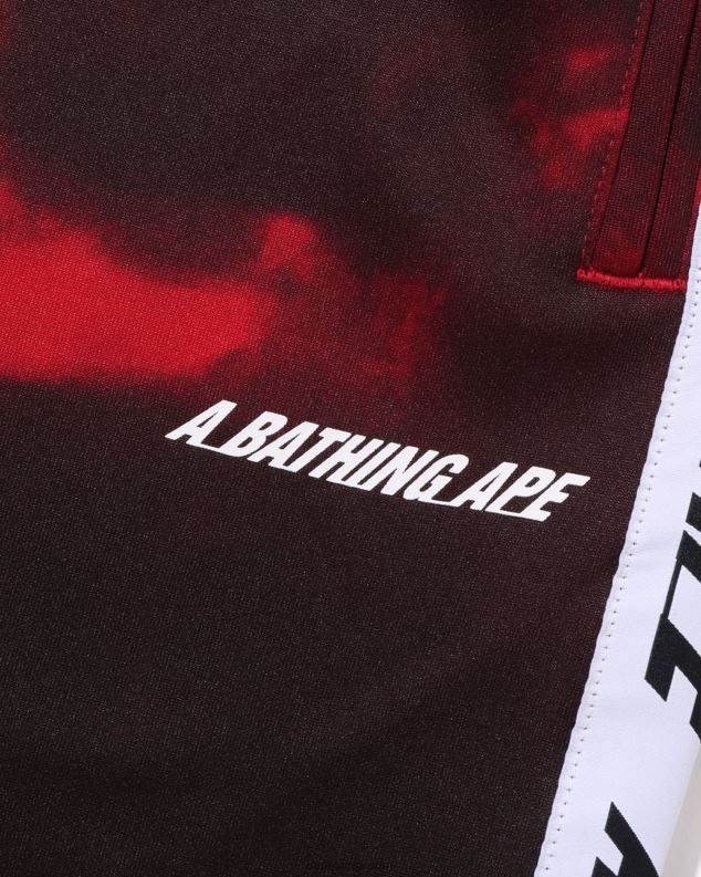 јарко црвена мушкарци A Bathing Ape тие дие панталоне J4280239