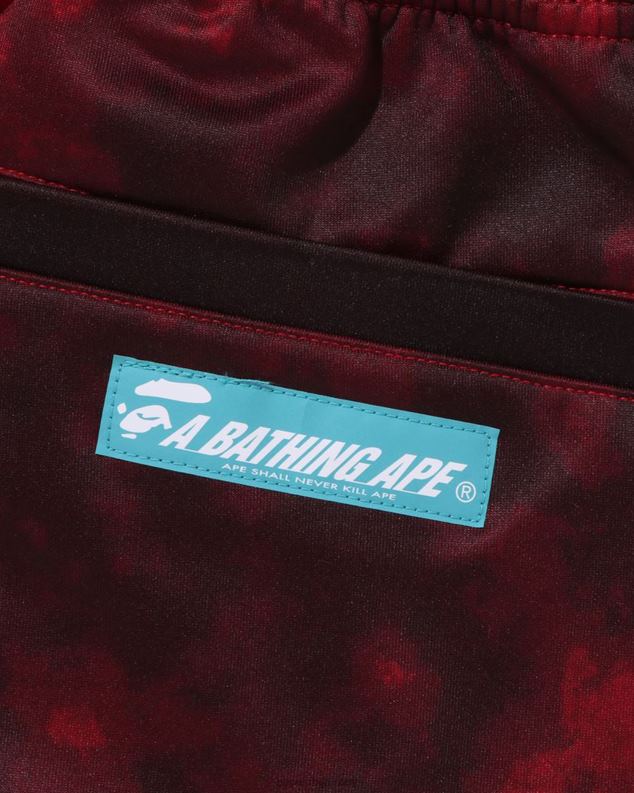 јарко црвена мушкарци A Bathing Ape тие дие панталоне J4280239