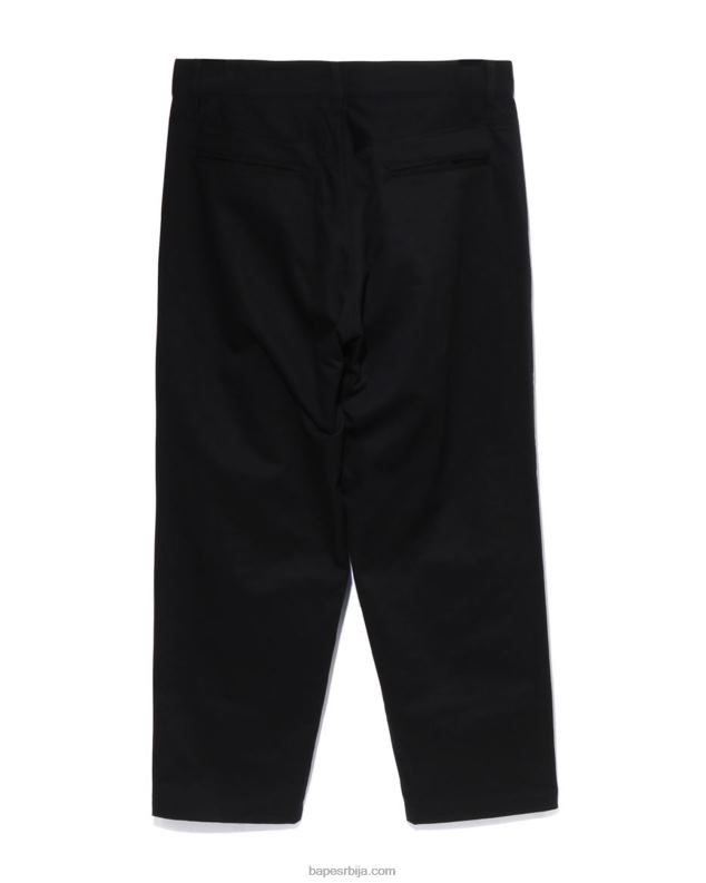 црн мушкарци A Bathing Ape лабаве цхино панталоне J4280291
