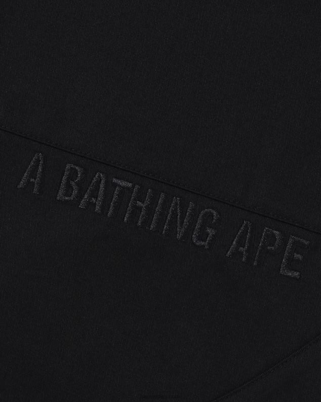 црн мушкарци A Bathing Ape лабаве цхино панталоне J4280291