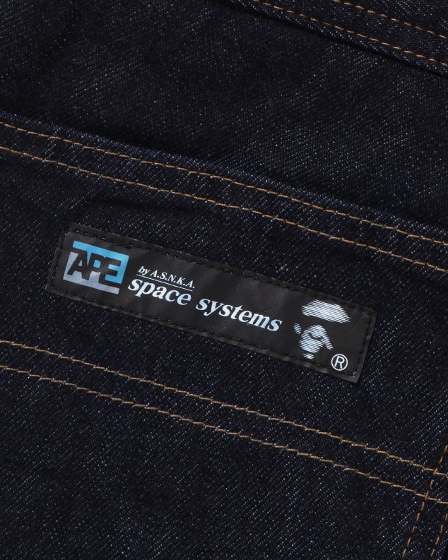 тексас мушкарци A Bathing Ape џинс панталоне са дуплим коленима J4280347