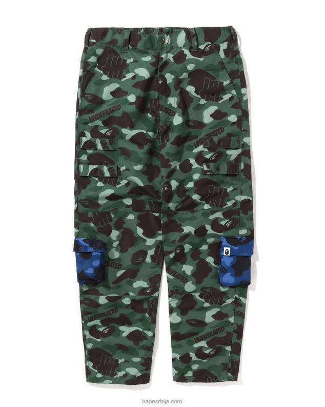 Војничко зелена мушкарци A Bathing Ape к ундфтд маскирне панталоне са више џепова у боји J4280348