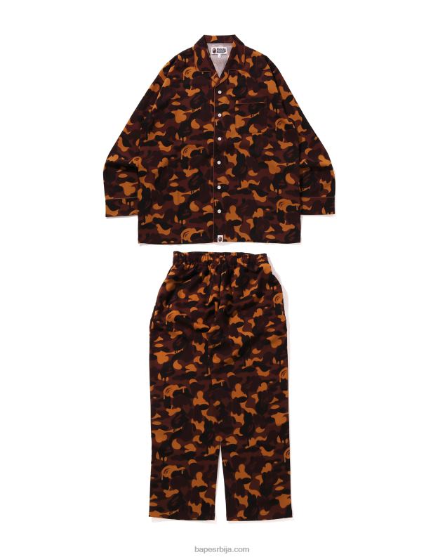 браон мушкарци A Bathing Ape цамо пиџама са чоколадом за Валентиново J4280300