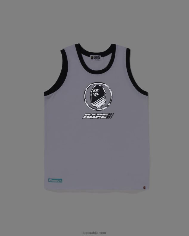 бео мушкарци A Bathing Ape графичка мајица без рукава J428010