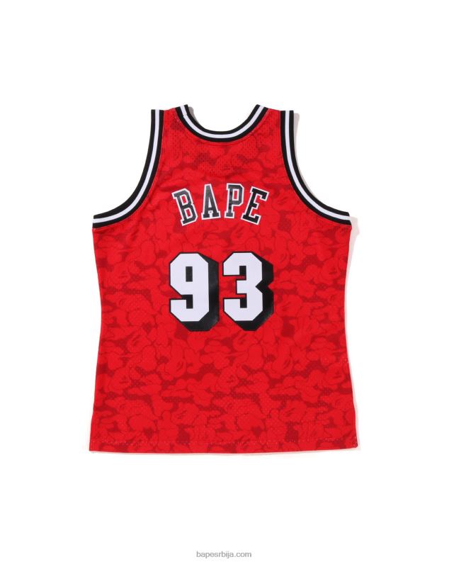 јарко црвена мушкарци A Bathing Ape к м&н мајами топло мајица мајице J4280364