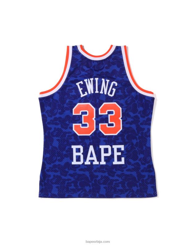Плави мушкарци A Bathing Ape к м&н њу иорк кницкс мајица без рукава J4280374