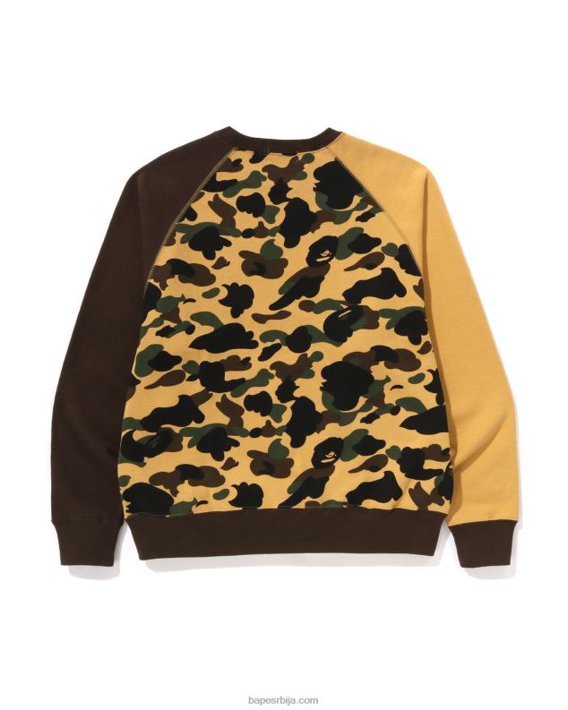 жута мушкарци A Bathing Ape 1. маскирни изрез опуштеног кроја J4280287
