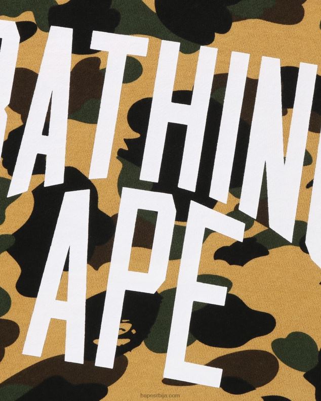жута мушкарци A Bathing Ape 1. маскирни изрез опуштеног кроја J4280287