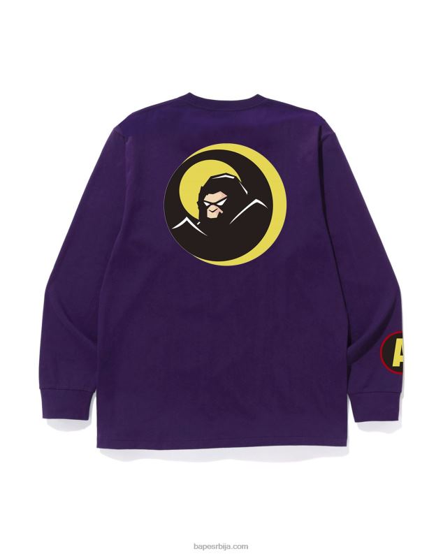 љубичаста мушкарци A Bathing Ape схадов тее J4280109