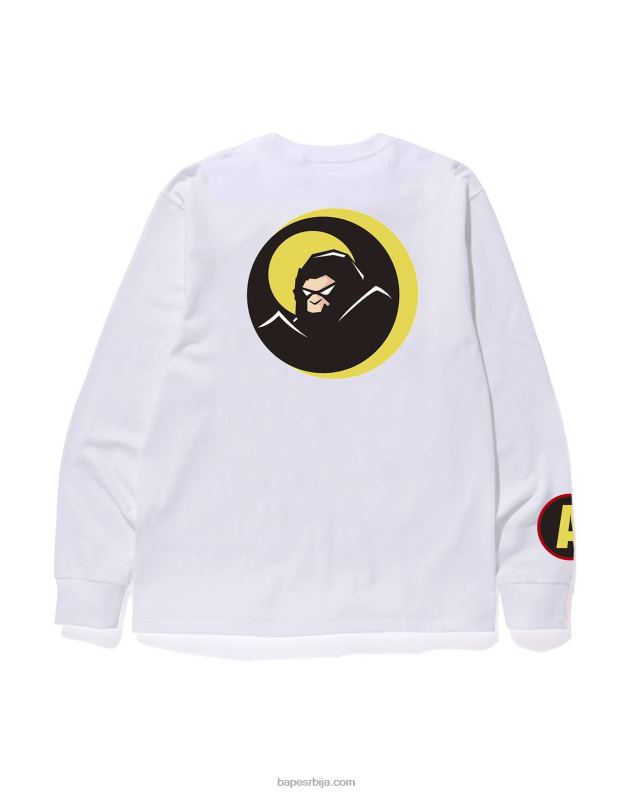 бео мушкарци A Bathing Ape схадов тее J4280110