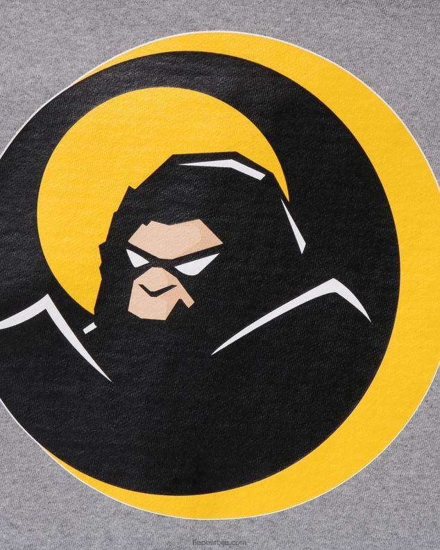 сива мушкарци A Bathing Ape сенка опуштена дуксерица са пуним патентним затварачем J4280180