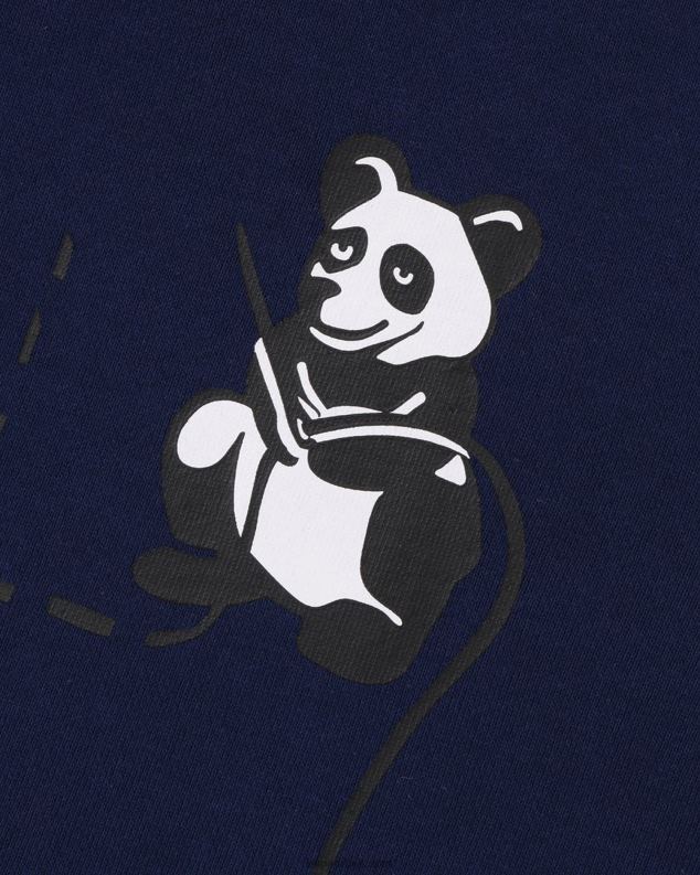 Морнарско плаво мушкарци A Bathing Ape Боја цамо панда дуксерица са пуним патентним затварачем J4280186