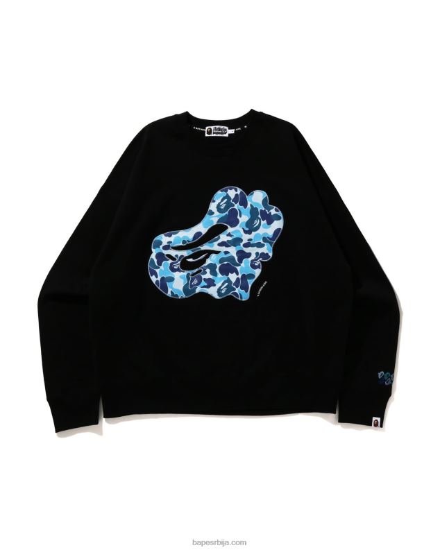 црн мушкарци A Bathing Ape абц цамо патцх опуштени кројни изрез J4280199