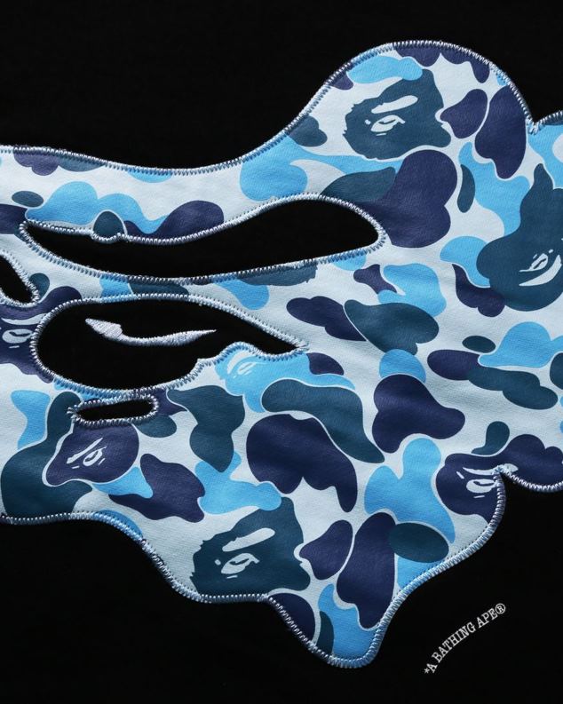 црн мушкарци A Bathing Ape абц цамо патцх опуштени кројни изрез J4280199