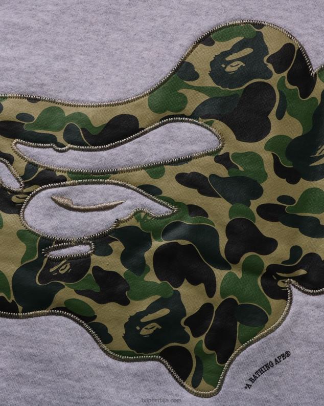 сива мушкарци A Bathing Ape абц цамо патцх опуштени кројни изрез J4280200