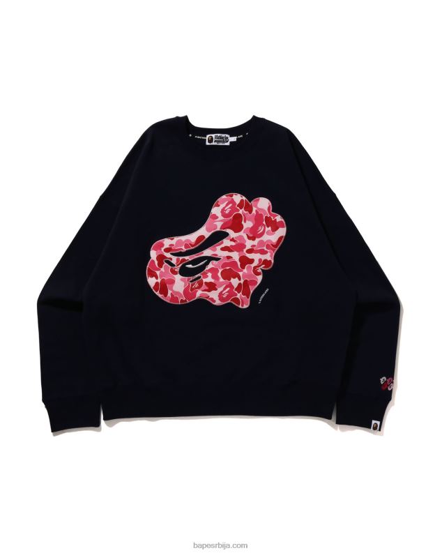 Морнарско плаво мушкарци A Bathing Ape абц цамо патцх опуштени кројни изрез J4280201