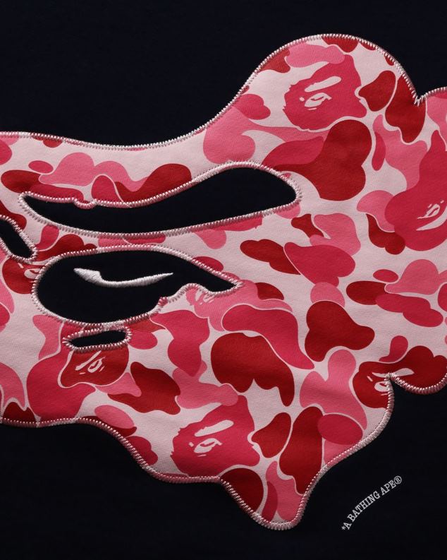 Морнарско плаво мушкарци A Bathing Ape абц цамо патцх опуштени кројни изрез J4280201