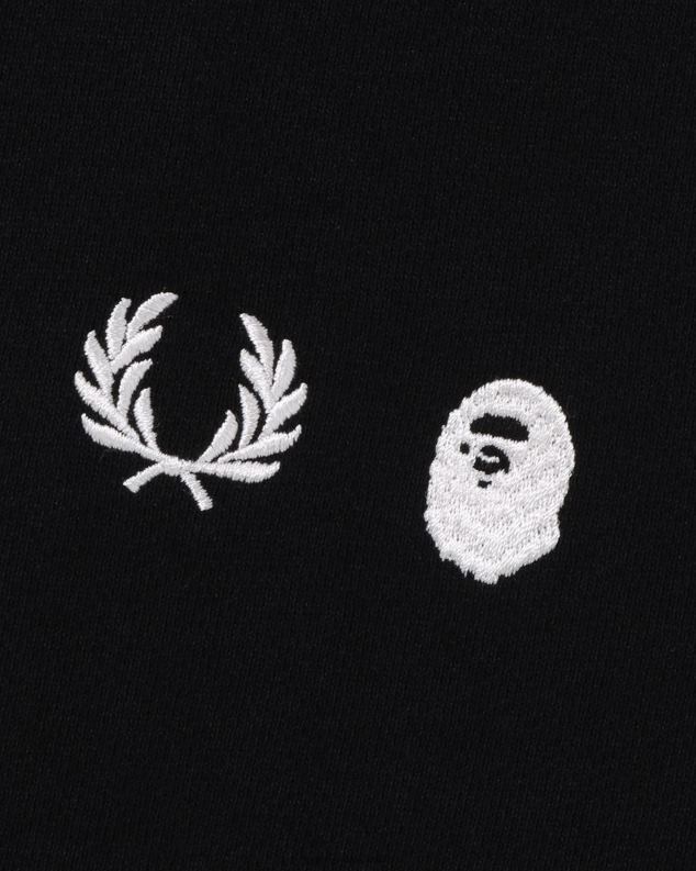 црн мушкарци A Bathing Ape к Фред Перри цолоур цамо зип хоодие J4280215