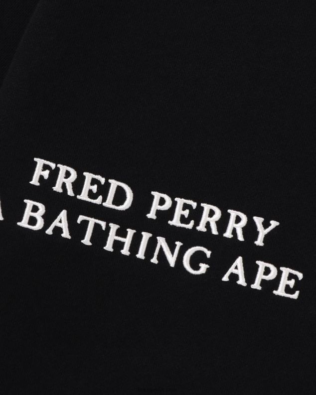 црн мушкарци A Bathing Ape к Фред Перри цолоур цамо зип хоодие J4280215