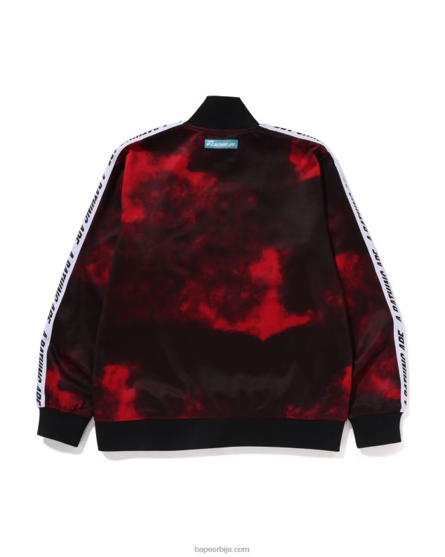 јарко црвена мушкарци A Bathing Ape тие дие јакна J4280249