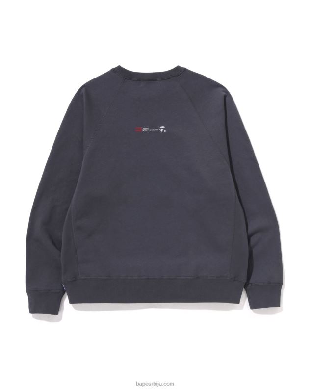 тамно сива мушкарци A Bathing Ape опуштени изрез J4280260
