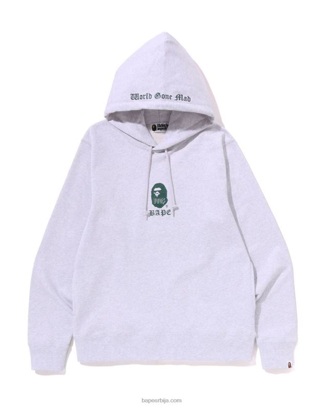 сива мушкарци A Bathing Ape пуловер хоодие J4280278