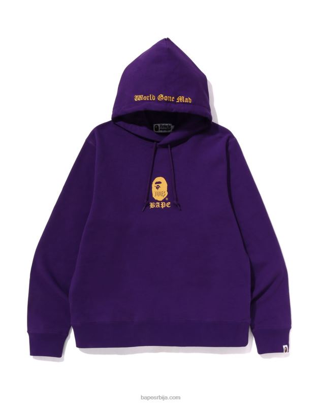 љубичаста мушкарци A Bathing Ape пуловер хоодие J4280279
